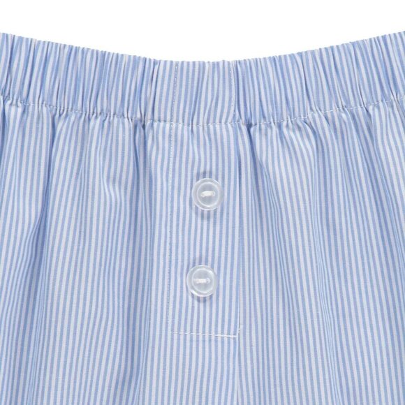 Keith Haring Womens Tee & Boxer Set White Tee Blue Striped Short Soft - Picture 5 of 6